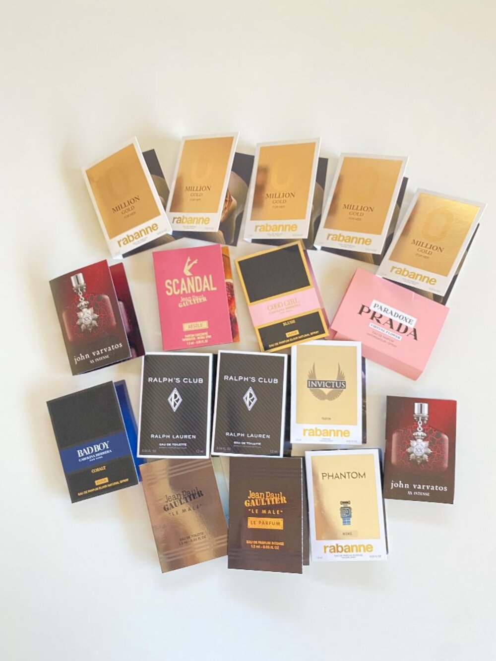 17 Pc Womens Mens Designer Fragrance Sample Spray Lot Rabanne JPG Prada